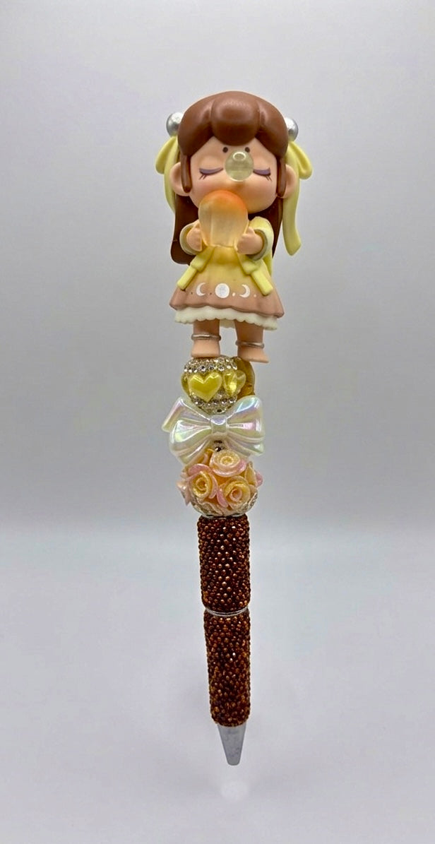 🍂 Nanci "Autumn Equinox" – Custom Luxury Blinged Out Pen 🍂