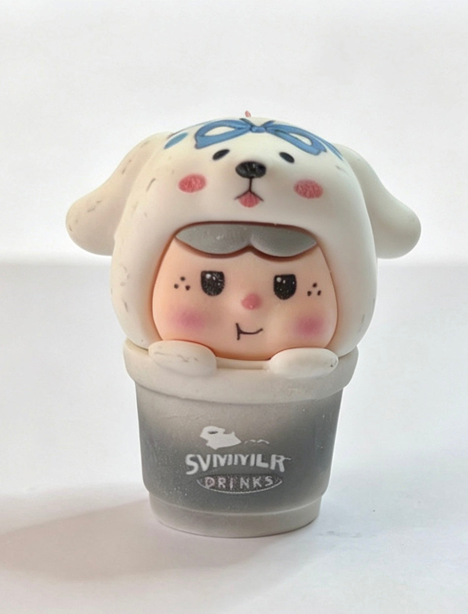 Cute Puppy in a Cup Bean