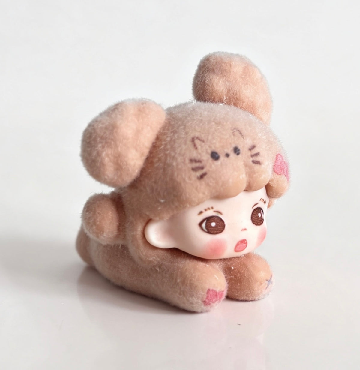 Cute Girl Fuzzy Puppy