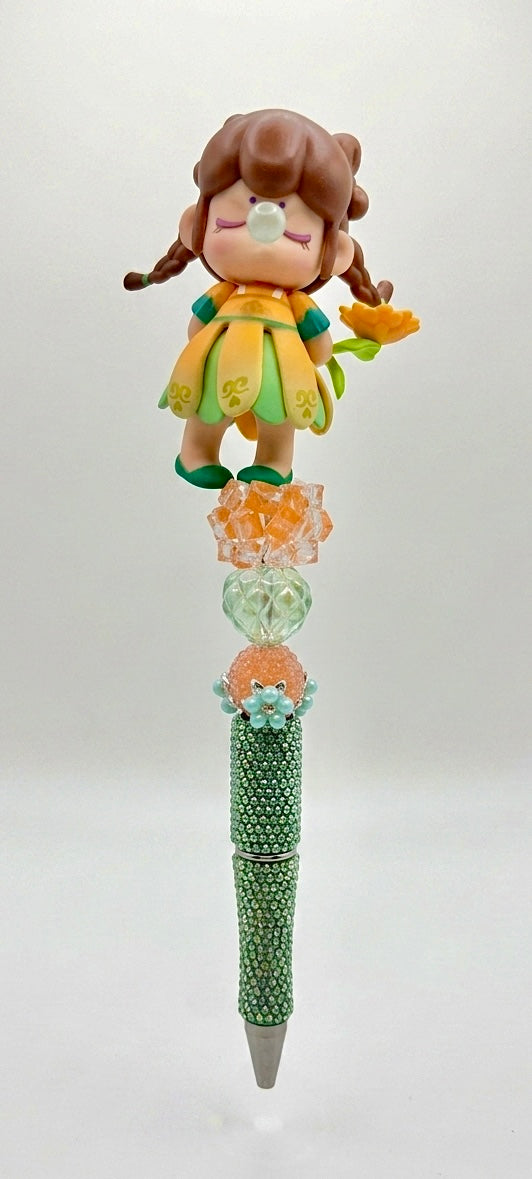 🍃 Nanci "Cold Dew" – Exquisite Custom Blinged Out Pen 🍃
