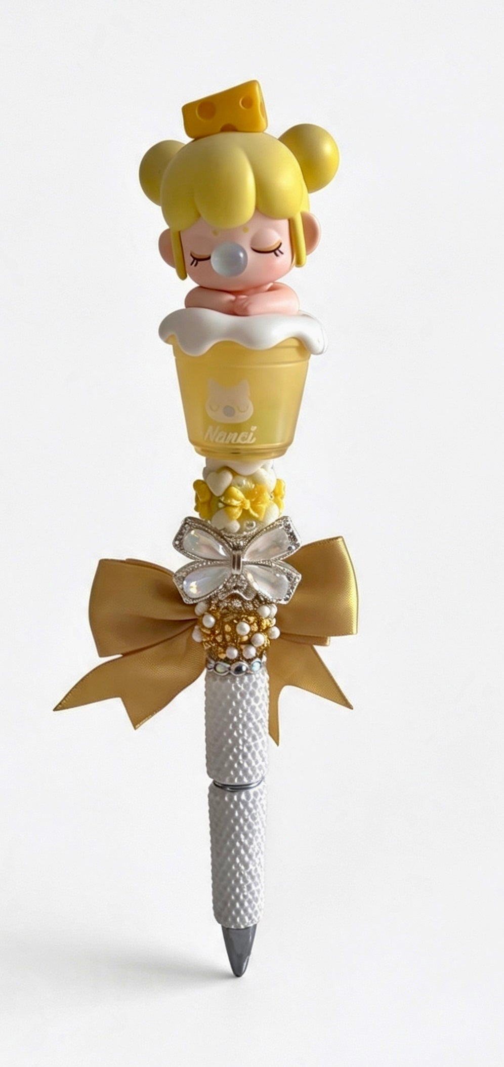 🧀 Rolife Nanci Cheese Dessert – Luxury Blinged Out Pen! 🧀