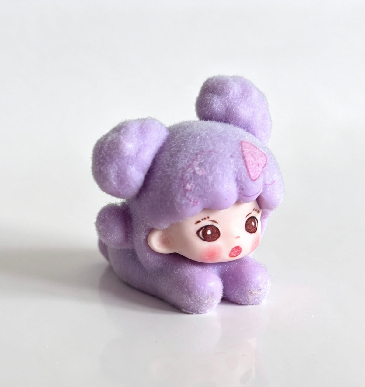 Cute Girl Fuzzy Puppy