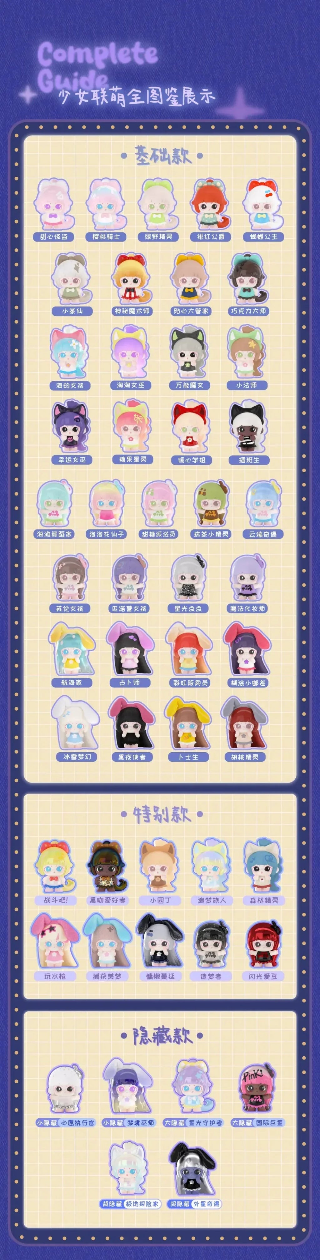 LANCY LULU Cute Girl Alliance Series Mini Beans